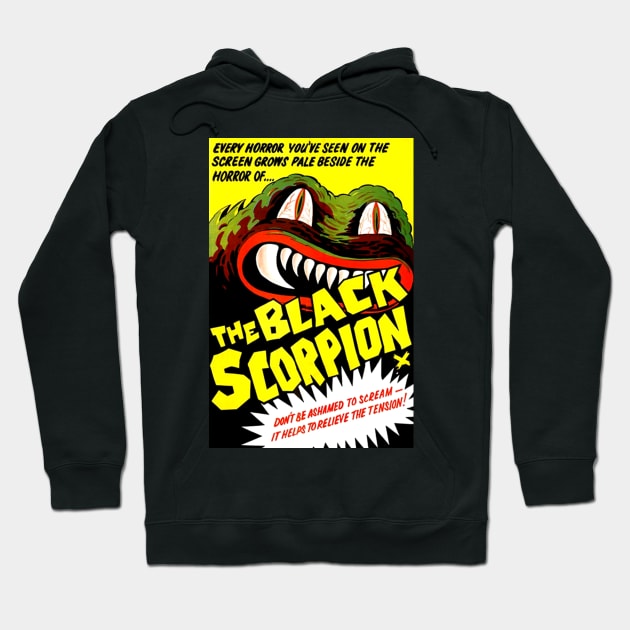 Classic Science Fiction Movie Poster - The Black Scorpion Hoodie by Starbase79